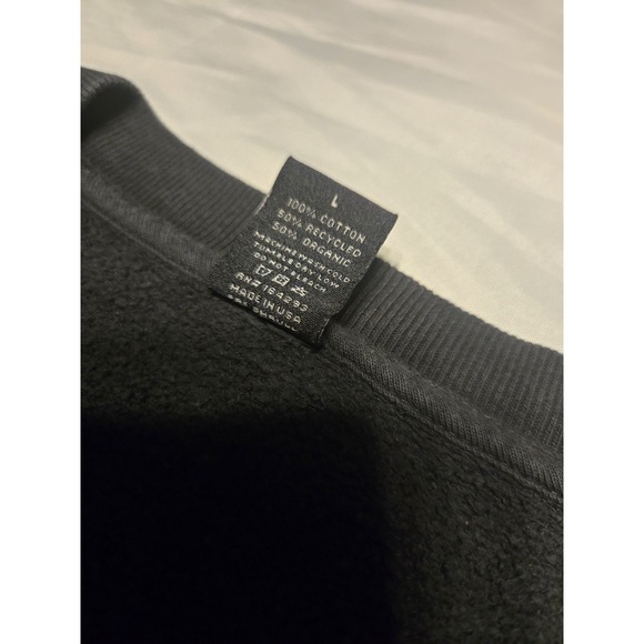 Pleasing Crewneck Sweatshirt Large Black Harry Styles Merch‎ Organic Cotton USA - Picture 5 of 7